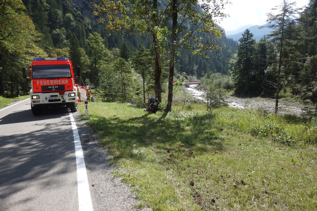 Blick auf die Unfallstelle