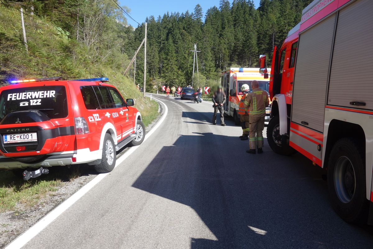 Blick auf die Unfallstelle