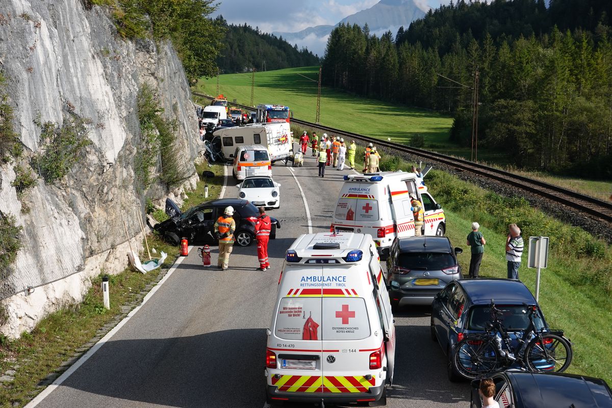 Blick auf die Unfallstelle