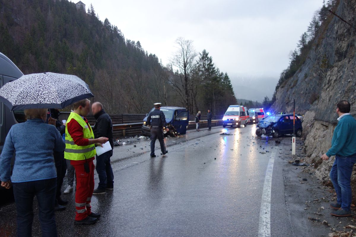 Blick auf die Unfallstelle