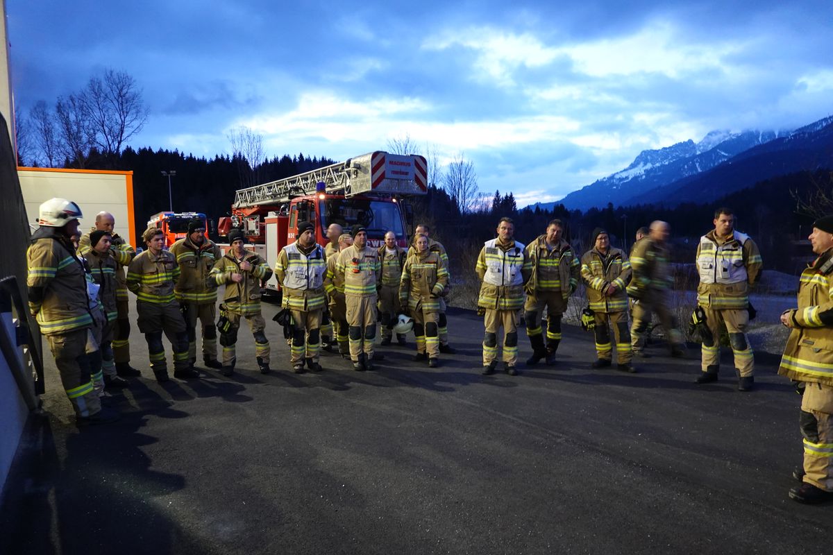 Brandprobe bei der Fa. Gebrüder Weiss