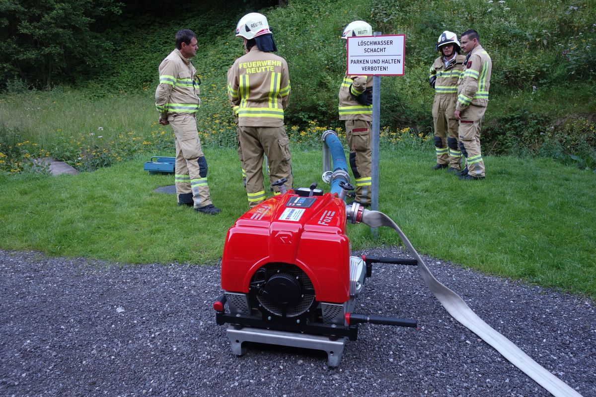 Neue Wasserentnahmestelle auf der Klause