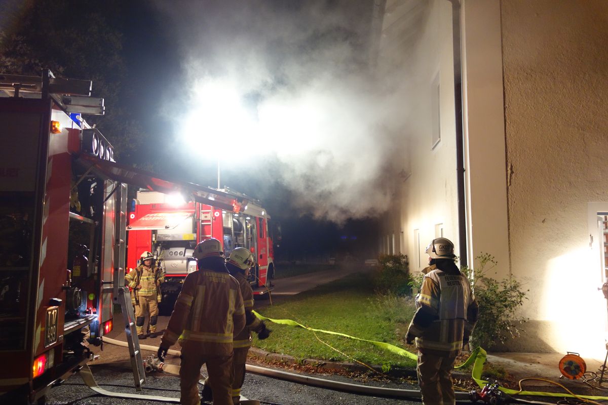 Übung - Werkstättenbrand