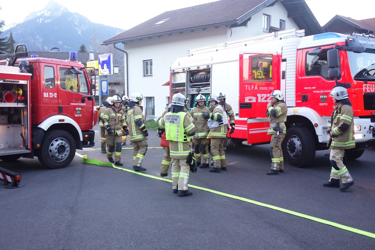 Übung - Brand in einer Werkstatt