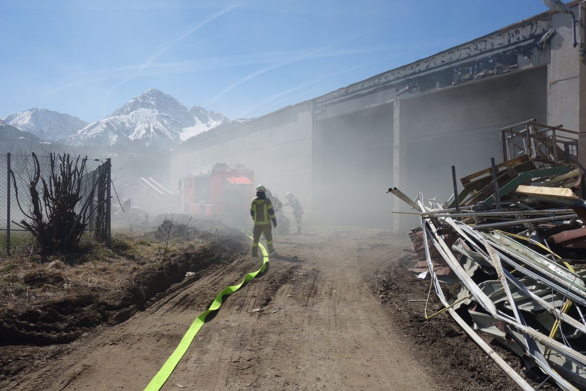 Brand am Dach - ehemalige Linz Textil