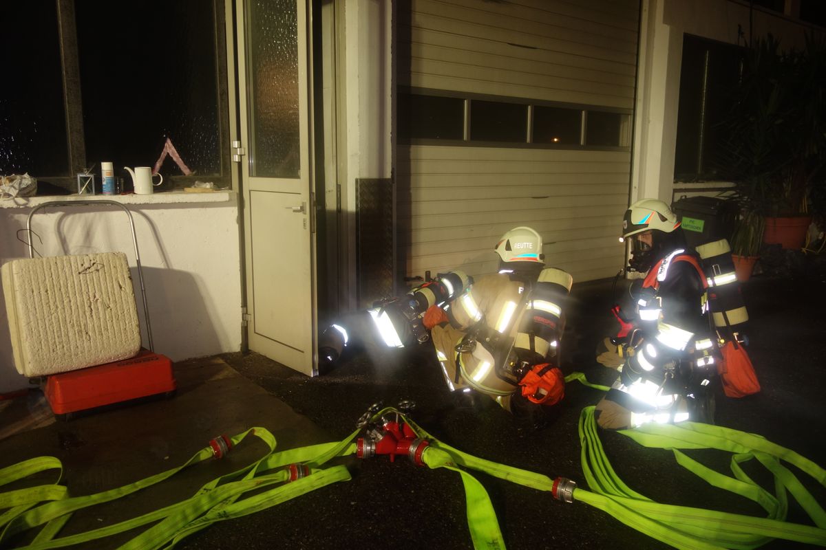 Übung - Brand in einer Schlosserei