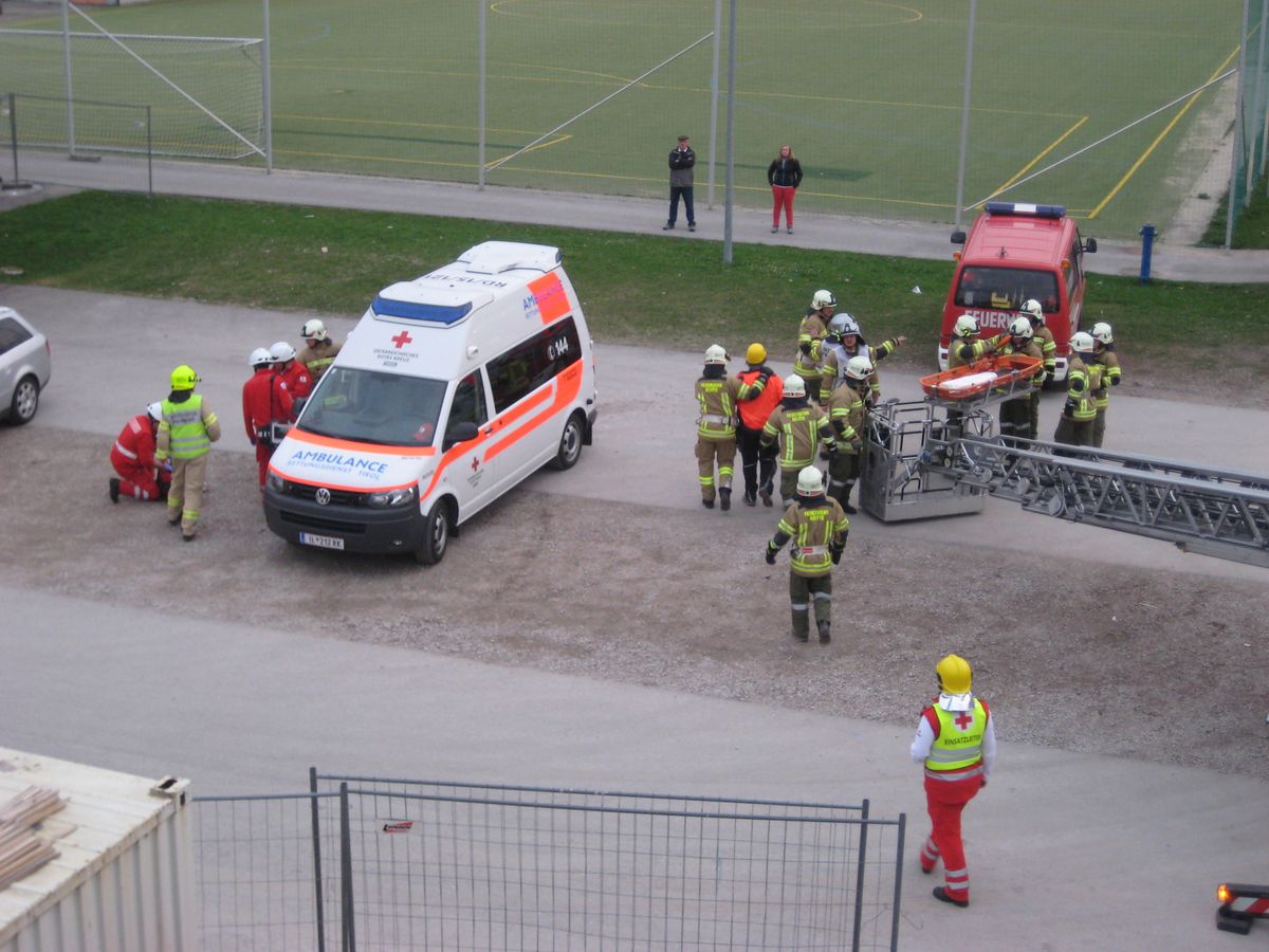 Hilfskräfte übten das Zusammenspiel